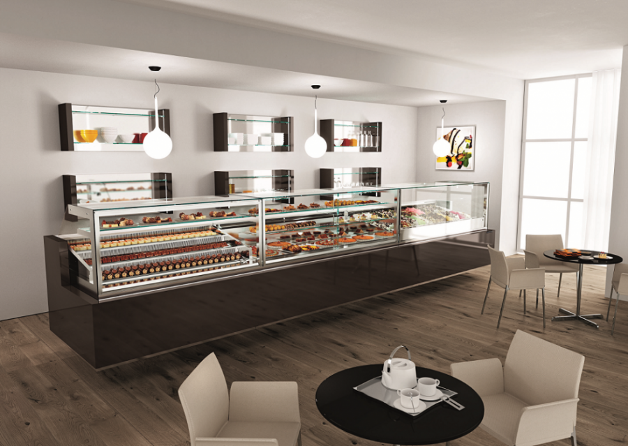Pastry Displays vertical glass, Yialco Ltd