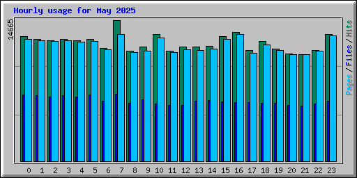 Hourly usage for May 2025