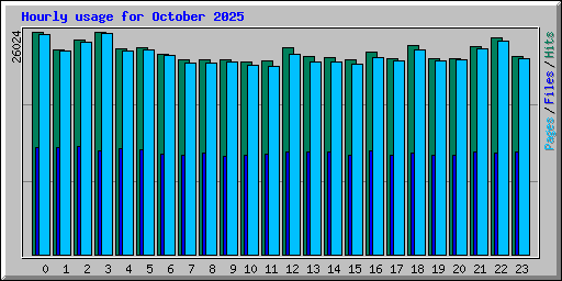 Hourly usage for October 2025