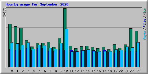Hourly usage for September 2026